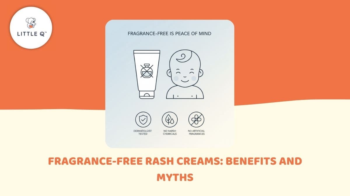 fragrance free rash cream, baby rash cream, fragrance free baby rash cream, rash cream for sensitive baby skin, fragrance free skincare, zinc oxide baby rash cream, calendula extract for baby skin, squalene baby rash cream, best fragrance free baby cream, sensitive baby skin protection, diaper rash cream, newborn rash cream, shea butter baby cream, fragrance free diaper cream, natural baby rash cream, baby rash prevention, fragrance free skincare for babies, baby skincare routine, little q diaper rash cream, gentle baby rash protection