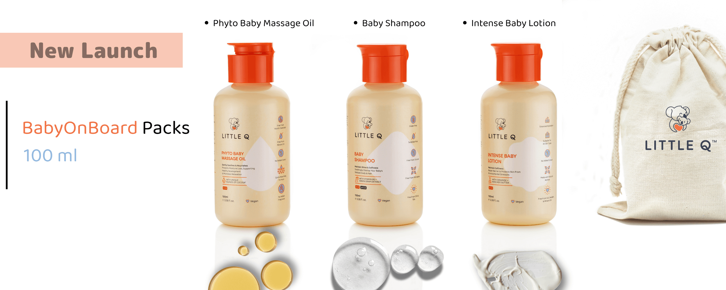 Introducing LittleQ BabyOnBoard Packs (100 ml) (wide)