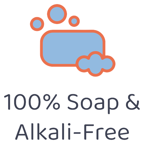 100% Soap & Alkali-Free